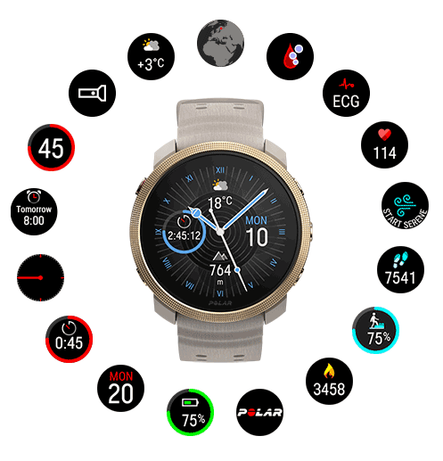 Manuel D'utilisation Polar AXN300 En Espagnol Et Portugais - Montre Cardiofréquencemètre D'occasion